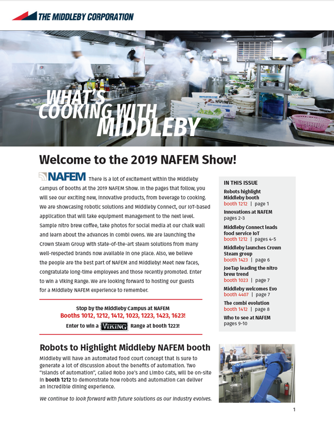 Middleby 2019 NAFEM