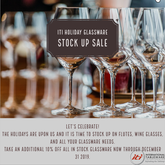 Holiday Glassware specials
