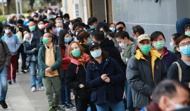 people in masks