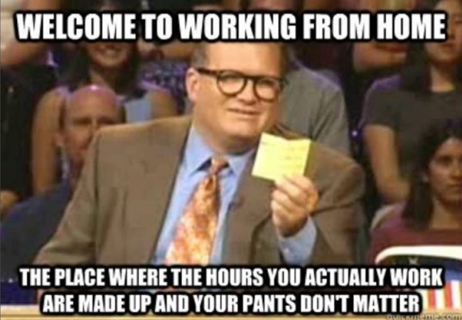 Drew Carey Working from home