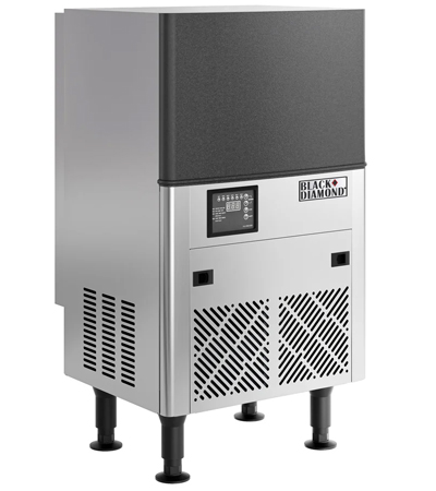 Black Diamond Self Contained Commercial Ice Maker, Up to 80 lbs Ice, in Stainless Steel/Black<br />