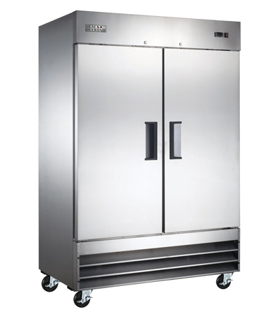 Black Diamond 2 Door Reach-In Refrigerator, 46.5 cu ft Capacity, in Stainless Steel<br />